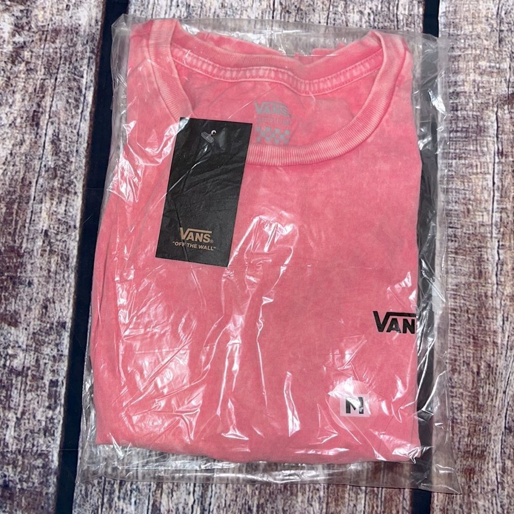 Vans Junior Varsity Wash Girls T-Shirt In Pink Lemonade - Picture 4 of 4